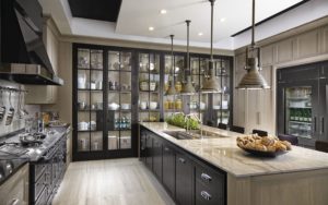 Glassed-in pantry
