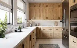 fabuwood-rustic-oak-shaker-kitchen-herringbone-backsplash